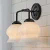 Chris Loves Julia Marlo Vanity Light - 2 Light - Milk Glass
