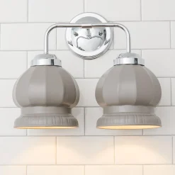 Chris Loves Julia Marlo Vanity Light - 2 Light - Ceramic
