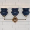 Chris Loves Julia Marlo Vanity Light - 3 Light - Ceramic