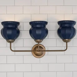 Chris Loves Julia Marlo Vanity Light - 3 Light - Ceramic