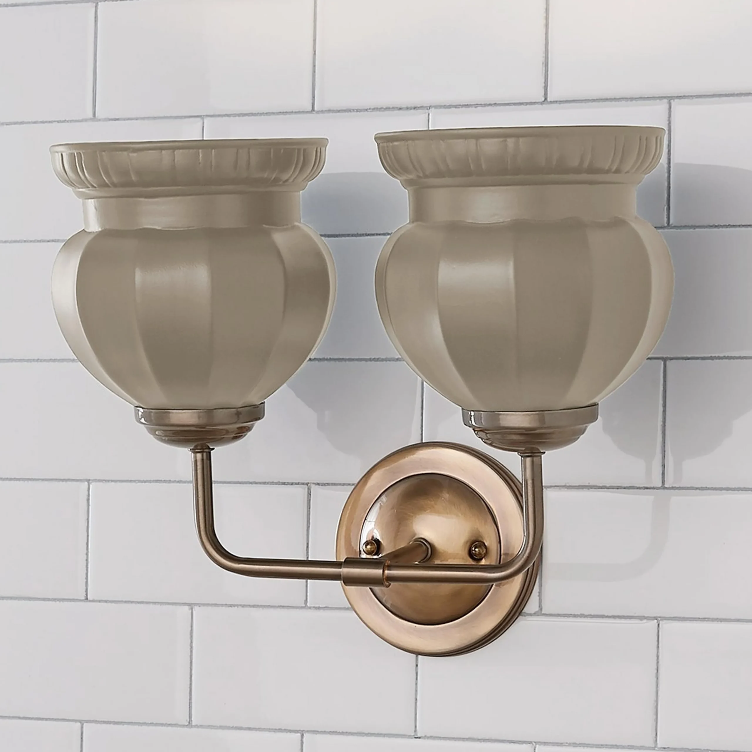 Chris Loves Julia Marlo Vanity Light - 2 Light - Ceramic