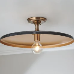 Chris Loves Julia Victor Semi-Flush Ceiling Light