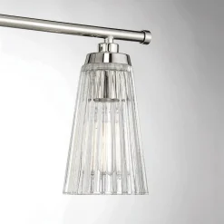 Cinematheque Ribbed Glass Vanity Light - 3 Light