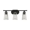 Cinematheque Ribbed Glass Vanity Light - 3 Light