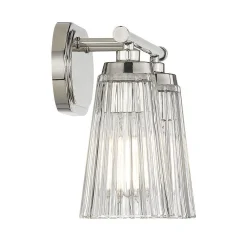 Cinematheque Ribbed Glass Vanity Light - 2 Light