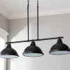 Classic Dome Metal Island Chandelier - 3 Light