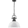 Classic Dome Shade Pendant Light with Chain - Large