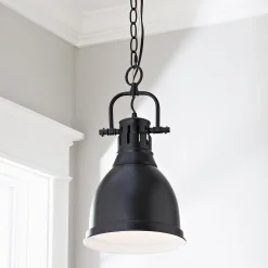 Classic Dome Shade Pendant Light with Chain - Small