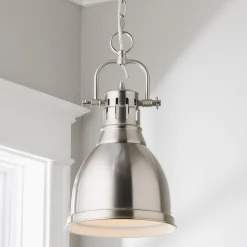 Classic Dome Shade Pendant Light with Chain - Small