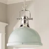 Classic Dome Shade Pendant Light with Chain - Large