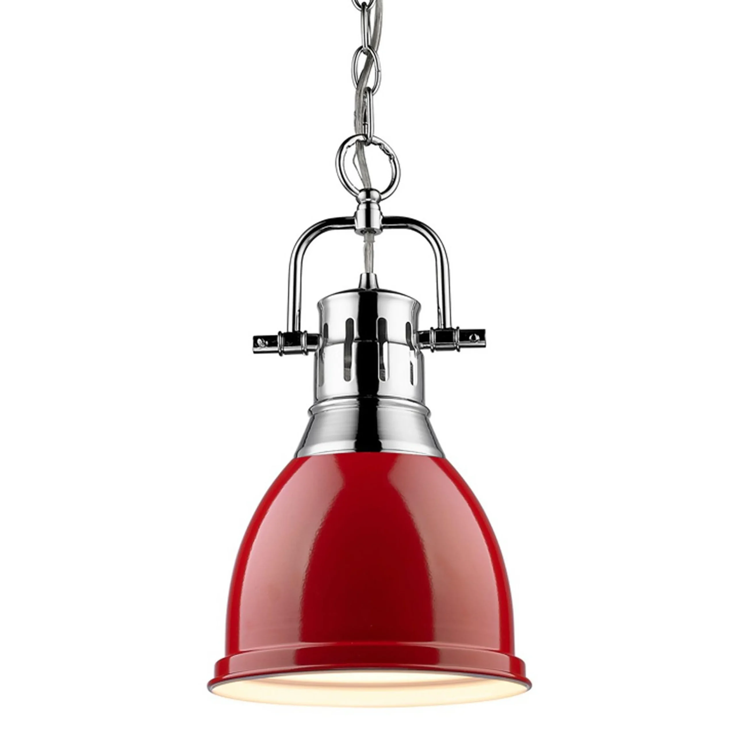 Classic Dome Shade Pendant Light with Chain - Small