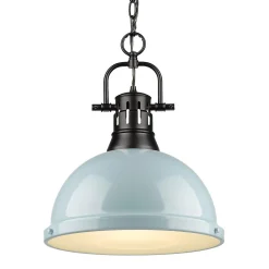 Classic Dome Shade Pendant Light with Chain - Large