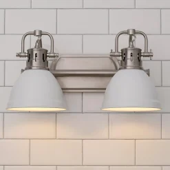 Classic Dome Shade Vanity Light - 2 Light