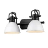 Classic Dome Shade Vanity Light - 2 Light