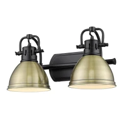 Classic Dome Shade Vanity Light - 2 Light
