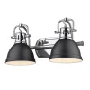 Classic Dome Shade Vanity Light - 2 Light