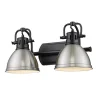Classic Dome Shade Vanity Light - 2 Light