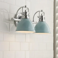 Classic Dome Shade Vanity Light - 2 Light