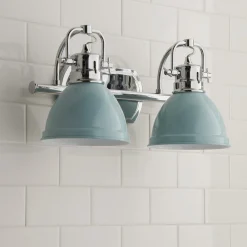 Classic Dome Shade Vanity Light - 2 Light