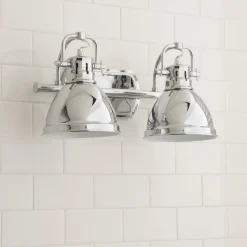 Classic Dome Shade Vanity Light - 2 Light