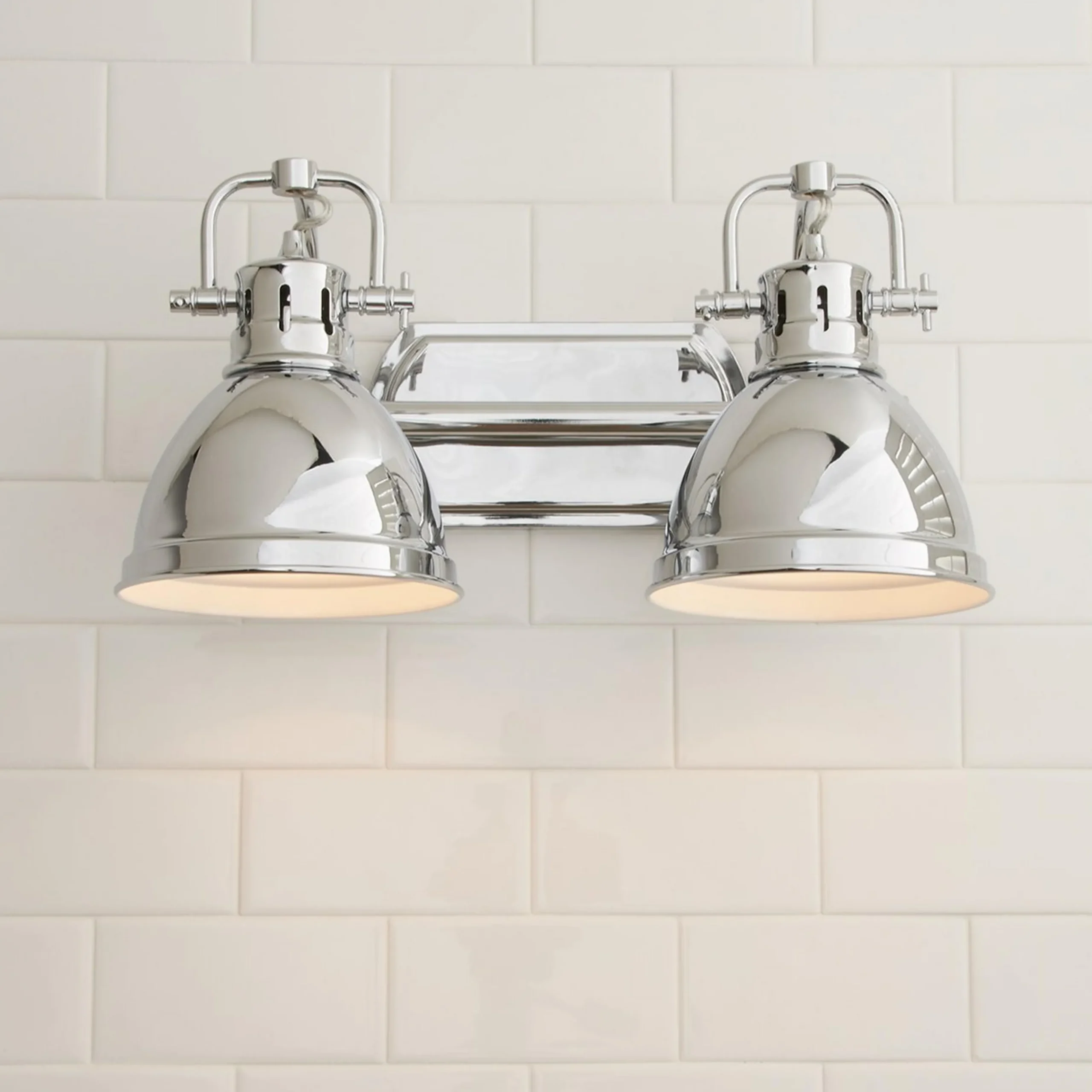 Classic Dome Shade Vanity Light - 2 Light