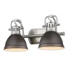 Classic Dome Shade Vanity Light - 2 Light