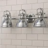 Classic Dome Shade Vanity Light - 3 Light
