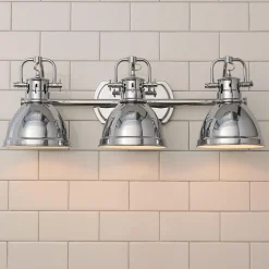 Classic Dome Shade Vanity Light - 3 Light