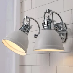 Classic Dome Shade Vanity Light - 2 Light