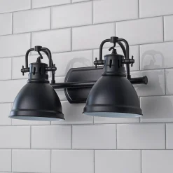 Classic Dome Shade Vanity Light - 2 Light