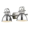 Classic Dome Shade Vanity Light - 2 Light