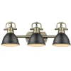 Classic Dome Shade Vanity Light - 3 Light