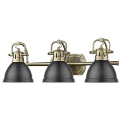 Classic Dome Shade Vanity Light - 3 Light