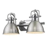 Classic Dome Shade Vanity Light - 2 Light