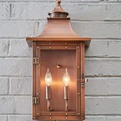 Classic Vented Hood Outdoor Sconce - Large