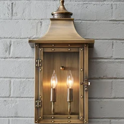 Classic Vented Hood Outdoor Sconce - Large