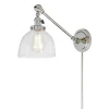 Clear Glass Dome Swivel Swing Arm