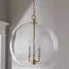 Clear Glass Sphere Chandelier