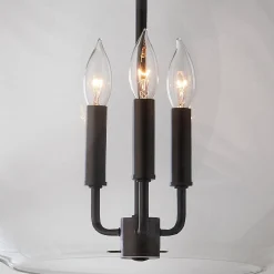 Clear Glass Sphere Chandelier