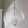 Clear Glass Sphere Chandelier