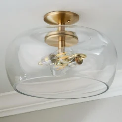 Clearly Cool Semi-Flush Ceiling Light