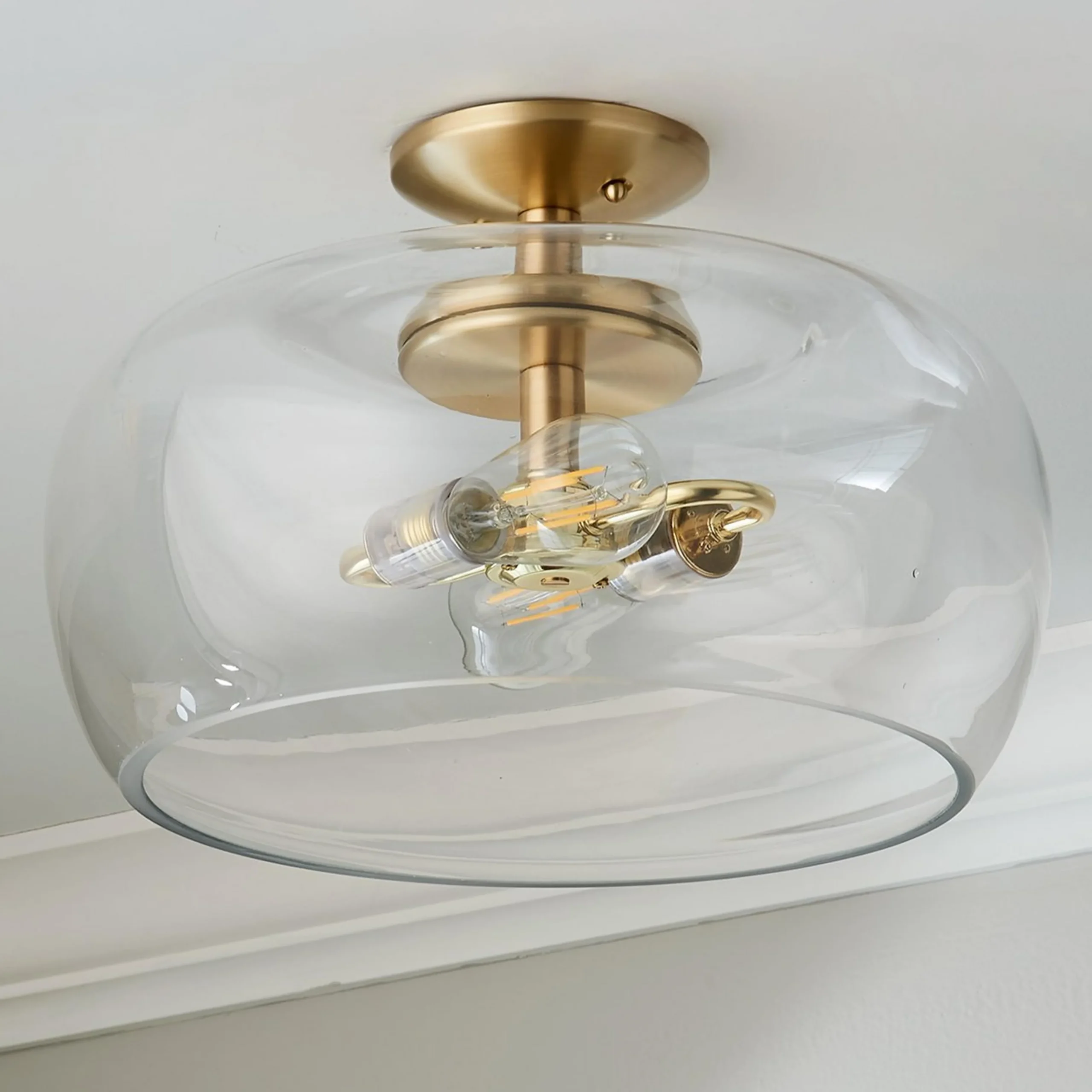 Clearly Cool Semi-Flush Ceiling Light