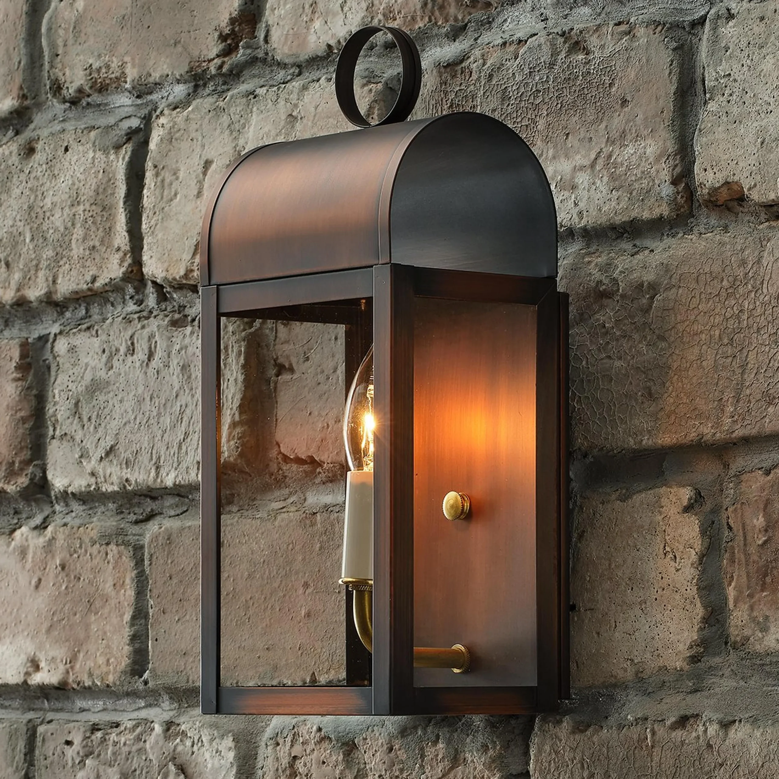 Colonial Metalcrafts Arched Outdoor Sconce - Small