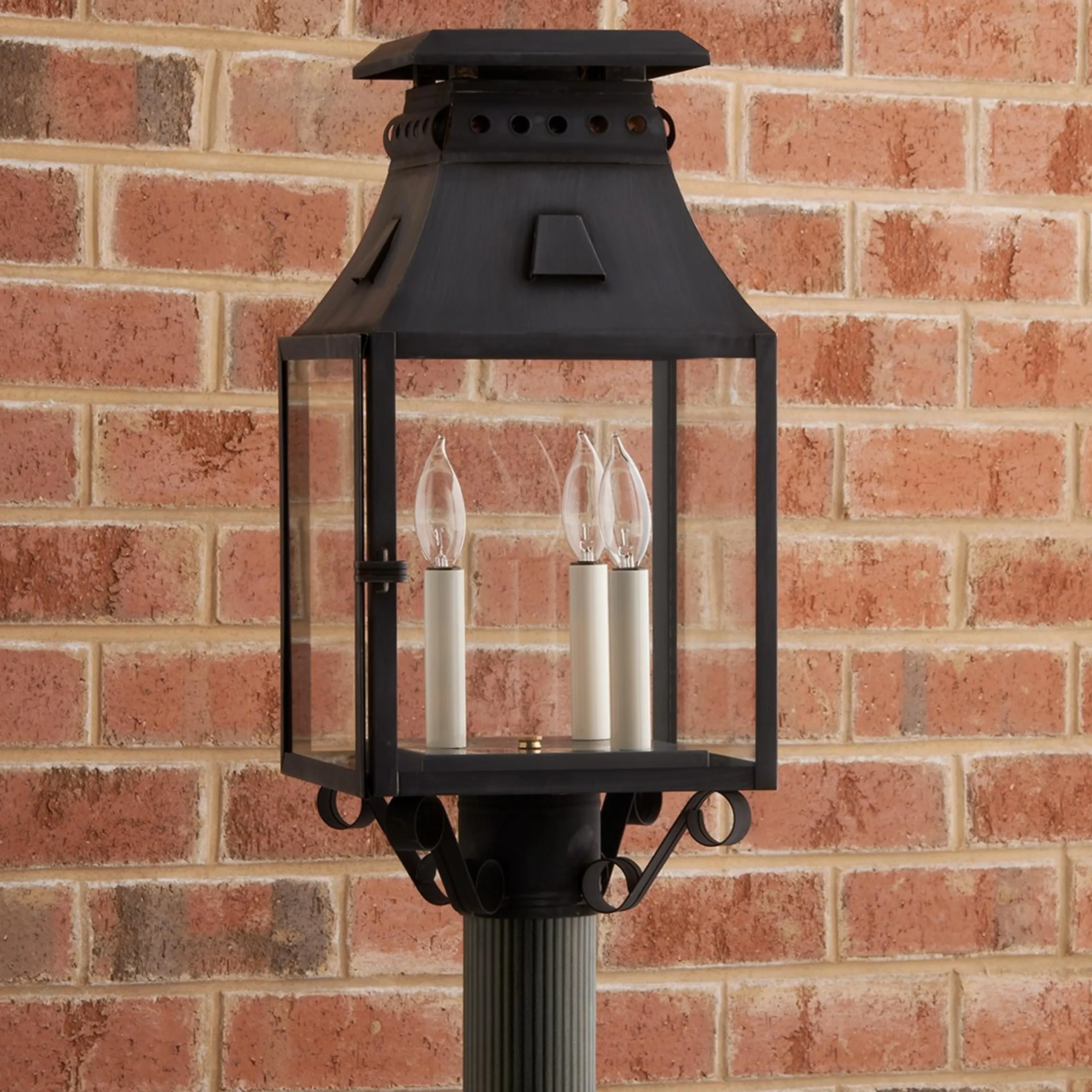 Colonial Metalcrafts Federal Outdoor Post Light - Tall