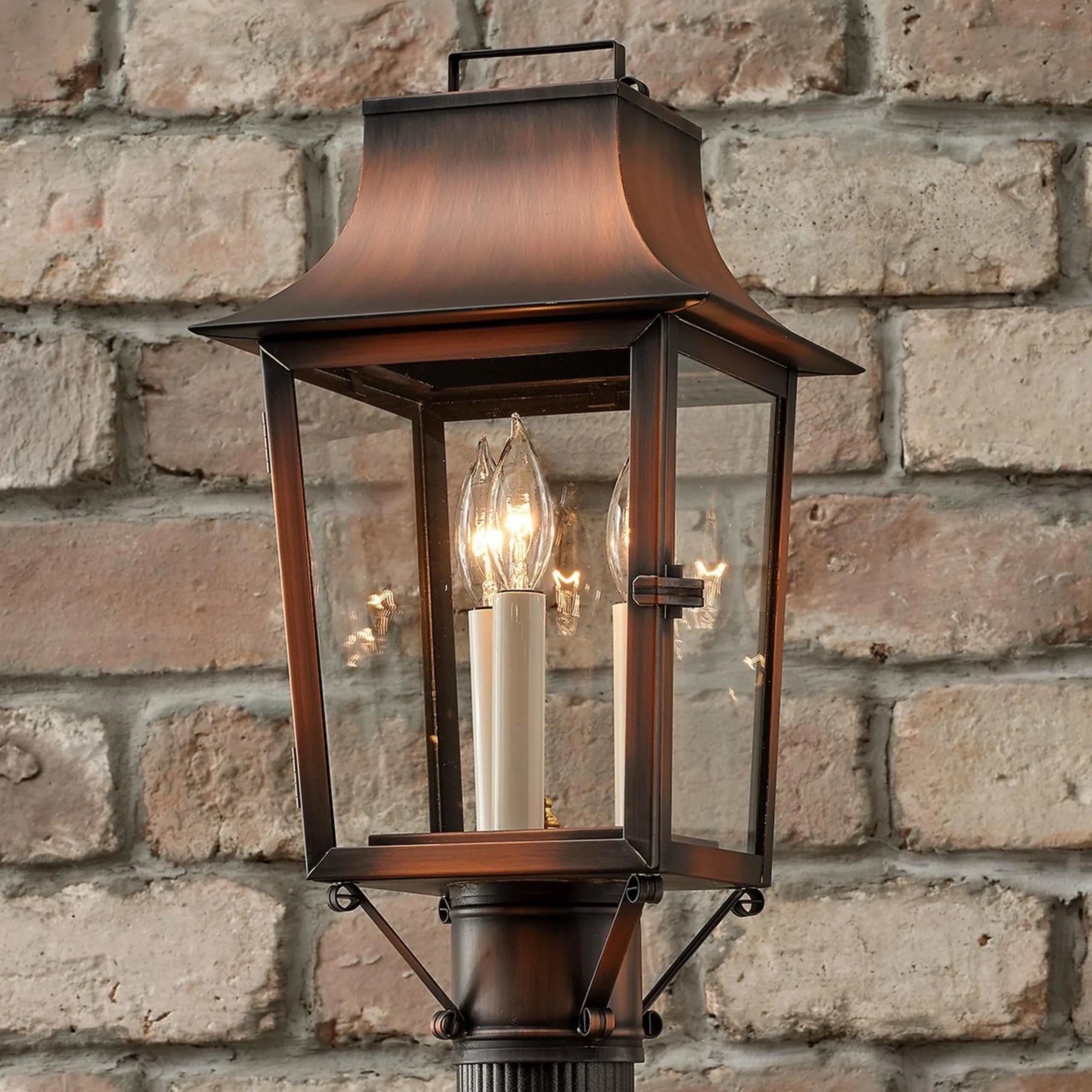 Colonial Metalcrafts Georgian Tapered Outdoor Post Light