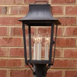 Colonial Metalcrafts Georgian Tapered Outdoor Post Light
