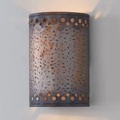 Colonial Metalcrafts Hammered Copper Indoor Sconce