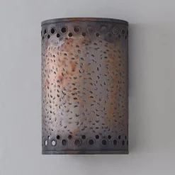 Colonial Metalcrafts Hammered Copper Indoor Sconce