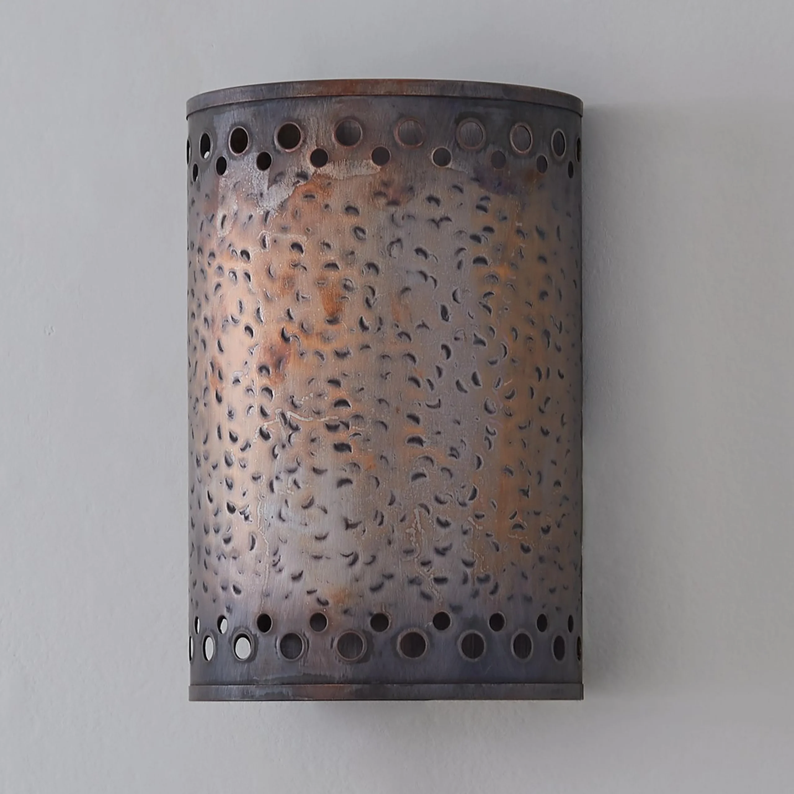 Colonial Metalcrafts Hammered Copper Indoor Sconce