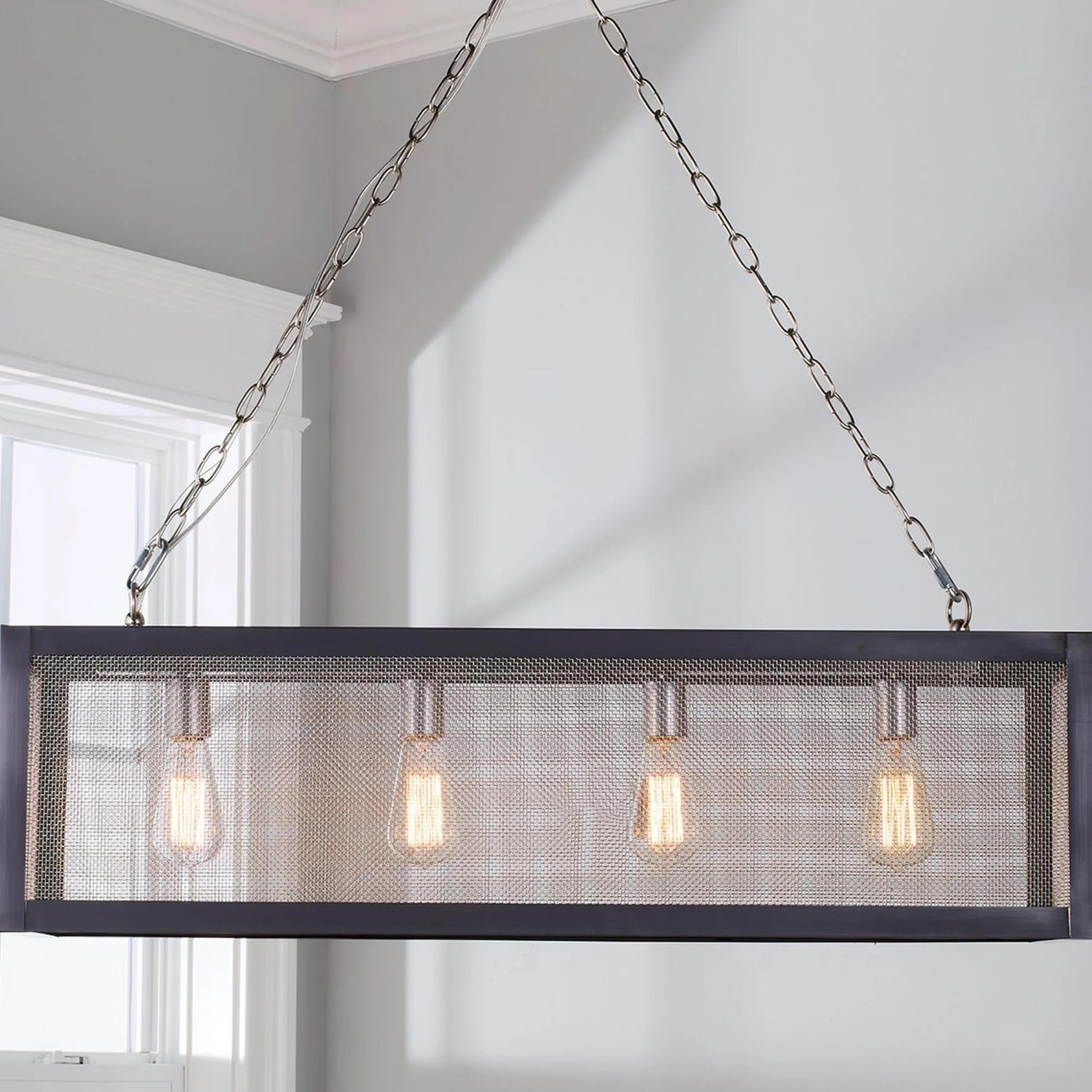 Colonial Metalcrafts Mesh Island Chandelier